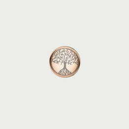 TREE OF LIFE Charm - Rose Gold