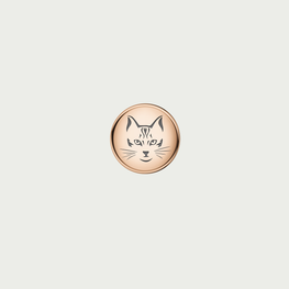 CAT Charm - Rose gold