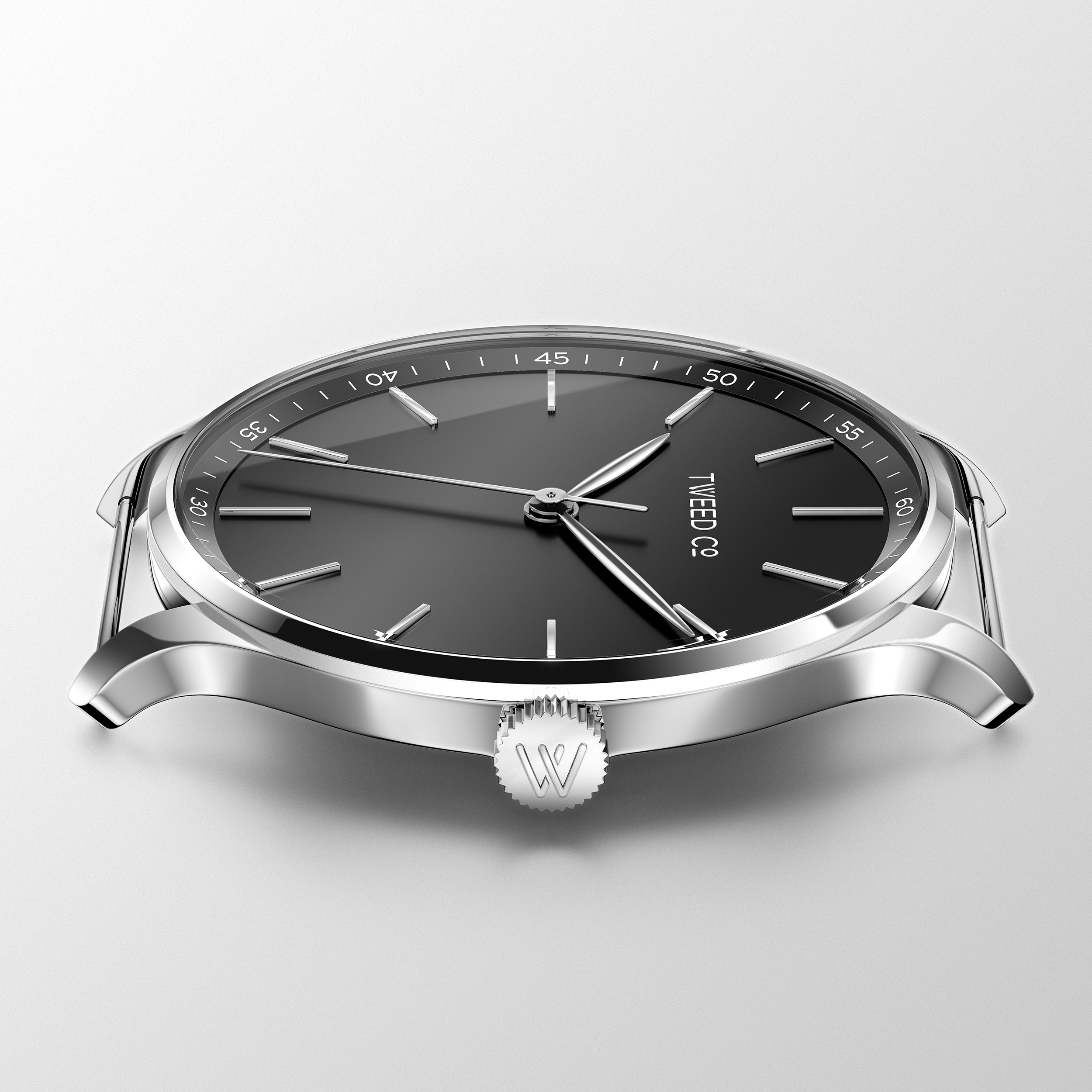 Profil de la montre Luigi édition limitée – Boîtier acier poli et verre bombé