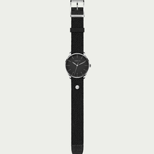 Dalibor limited edition customizable watch with interchangeable and washable black strap