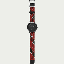 Customizable Duncan watch with interchangeable strap and steel buckle
