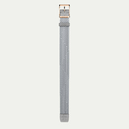 Strap VANESSA (Silver) - Rose Gold Buckle