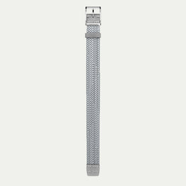 Strap VANESSA (Silver) - Steel Buckle